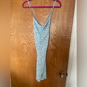 SHEIN Light Blue Floral Dress